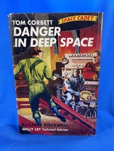 Danger In Deep Space 1953 Space Cadet Hc Book W Jacket Carey Rockwell - £15.89 GBP