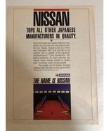 1987 Nissan Car Vintage Print Ad pa9 - $171.70 MXN