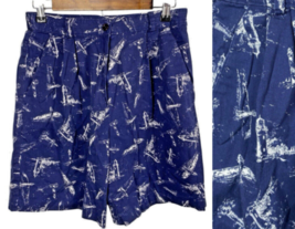 Vintage Jantzen Bermuda Shorts Size 12 Lighthouse Print Nautical Preppy ... - $39.62