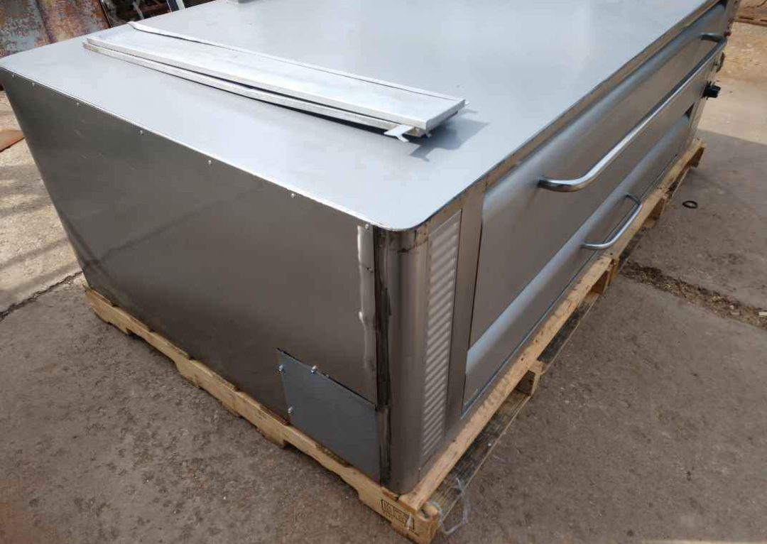 2 BLODGETT 1060 HIGH BTU 120K NATURAL DECK GAS DOUBLE PIZZA OVEN WITH  NEW STONE Item image 12