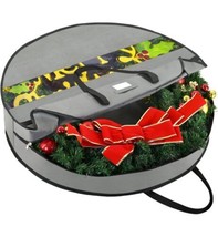 30&quot; Christmas Heavy Duty Oxford Wreath Storage Bag Extra Storage Trap Ma... - $14.01