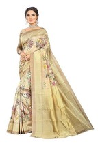 Art Silk Saree With Blouse Piece Sari - £3.90 GBP