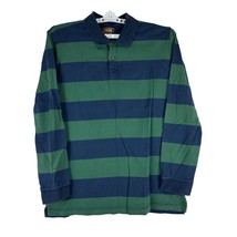 The Foundry Supply Co. Men&#39;s Striped Long Sleeved Polo Shirt Size L Tall - £10.21 GBP