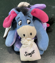 Disney Store Sugar Plum Fairy Eeyore 7&quot; Disney B EAN Bag Plush Toy - £5.43 GBP