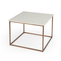 Marble And Metal Coffee Table - $13,037.07 MXN
