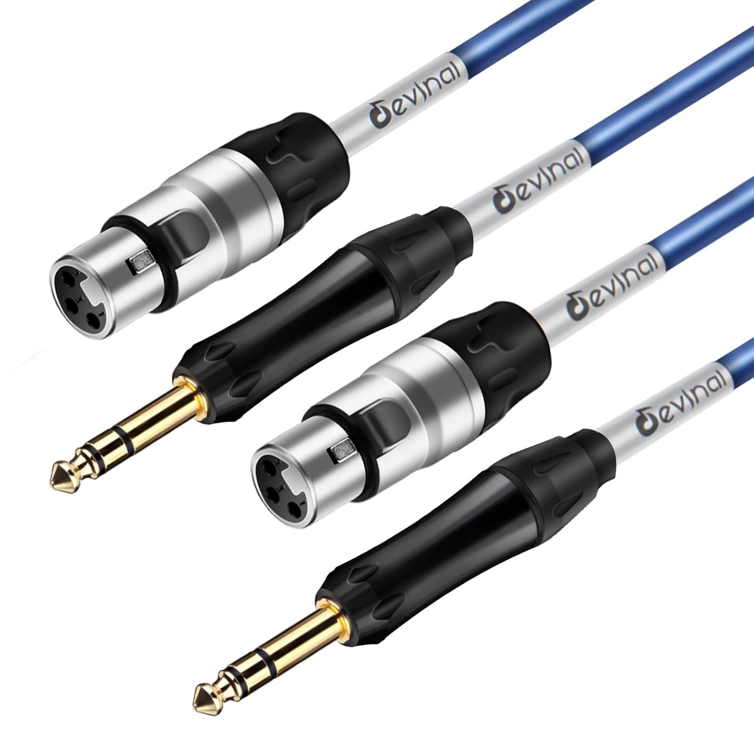 Hi-Fi Grade Balanced Female Xlr To 1/4 Inch Trs Cable (Devinal, And Spea... - $19.65