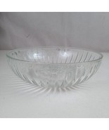 Vintage E O Brody Co Clear Crystal Glass Bowl 8&quot;x2.5&quot; 0933 Starburst Design - £12.94 GBP