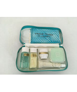 Vintage shiseido face care products set kit in blue container with metal... - $44.55
