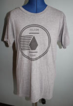 Volcom Stone Men&#39;s Gray/Black Short Sleeve Logo T-Shirt ~M~ - £9.72 GBP