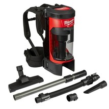 Milwaukee 0885-20 M18 Fuel Backpack Vacuum - Black 1 Gal Cordless Vacuum Only - £203.81 GBP
