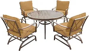 Hanover Summer Nights 5-Piece Outdoor Dining Set with Four Cushioned Roc... - $2,963.99