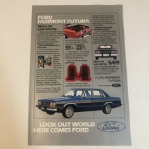 1982 Ford Fairmont Futura Vintage Print Ad Advertisement pa10 - £6.20 GBP