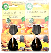 2 Pack Air Wick Essential Mist Oils Pumpkin Spice Air Freshener Fragrance - £17.66 GBP