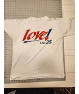 Unbranded Large White LOVE Usa Shirt - $10.92 CAD