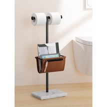 KES Black Toilet Paper Holder Stand with Bathroom Magazine Rack, Double Toilet P - $67.99