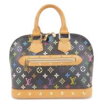 Auth Louis Vuitton Monogram Multi Color Alma PM Hand Bag Noir Used F/S - £1,619.70 GBP