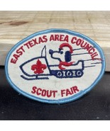 Vintage BSA snoopy Patch East Texas Area Council Scout Fair  - $10.51