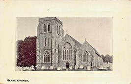 Herne Kent England~Herne Church~J H Whitchurch OILMAN-STATION Rd Postcard - £6.31 GBP