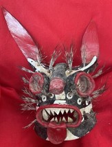 Mexican Folk Art Spectacular Leather Tigre ~ Jaguar Mask Zitlala Guerrero - £157.32 GBP