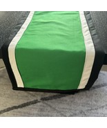 Kelly Green Sports Team Colors Table Topper ~ Lined Football Runner 72” ... - $27.82