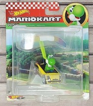 Hot Wheels Mario Kart YOSHI Sports Coupe + Parafoil NEW NIP Nintendo 2020 - $8.05