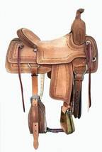 Handmade Tooled/Buckstitch Western Rough out Ranch Cut Saddle with Set F... - $6,462.95 MXN+