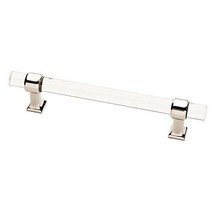 Liberty P37297C-PN 128mm Polished Nickel & Clear Acrylic Bar Cabinet Drawer Pull - £11.98 GBP