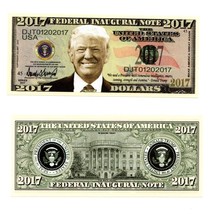 2017 Donald Trump Novelty Money Bill NEW - £1.56 GBP