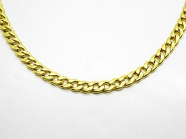 5mm Wide Cuban Link Chain Necklace 14k Gold 22&quot; Long 16.7 Grams - £1,938.43 GBP