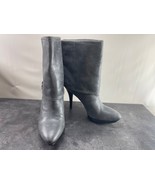 Nine West Boots Women 9.5M Matinee Shoes Gray Leather Fold Over Platform... - $634.82 MXN