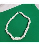 White chip stone Necklace Hawaiian choker - £5.39 GBP