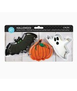 R&amp;M INTERNATIONAL: HALLOWEEN: 3 PCS: COOKIE CUTTER SET: GHOST: BAT: PUMP... - $16.76 CAD
