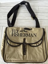 Vintage Fly Fisherman Bag Messenger Bag Removable Lining Adjustable Stra... - $27.80