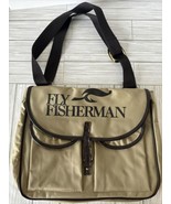 Vintage Fly Fisherman Bag Messenger Bag Removable Lining Adjustable Stra... - £21.77 GBP
