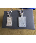 French Antique Protection Necklace &amp; 1 gram Silver Bar Necklace .999 - €185,45 EUR