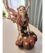Woodland Fairy Garden Mushroom Toadstool Decorative Figurine Resin 8&quot; - $24.74