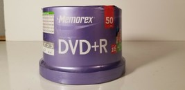 Memorex 50PK DVD-R 16X 4.7GB 120MIN New Sealed Pack  - £15.81 GBP