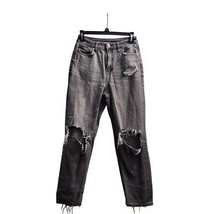 American Eagle Distressed Mom Jeans Ripped Knee Grunge Streetwear Size 2 - £15.70 GBP