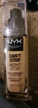 NEW NYX Can&#39;t Stop Won&#39;t Stop Full Coverage Foundation makeup MEDIUM Buff - £11.65 GBP