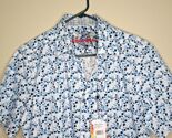 Robert Graham blue Tetonia All Over Skull Heads Print shirt small s shor... - $66.88