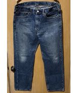Levi’s 505 Jeans Mens 38x32 Blue Denim Regular Fit Mid Rise 5 Pocket Dar... - €13,27 EUR