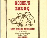 Roger&#39;s Bar-B-Q Menu Best Ribs in the South in Silver Springs Florida  - $17.82