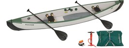 Sea Eagle Canoe TC16 Wood/Web Seats 2-Person Start-Up 16 Ft Inflatable Portable - £1,637.57 GBP