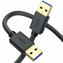 Vczhs Usb To Usb Cable 3 Ft Usb 3.0 Male To Male Usb A To Usb A For Hard Drive E - £10.34 GBP