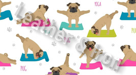 New Pug Yoga Mats Dog Pattern Vinyl Checkbook Cover - £6.71 GBP