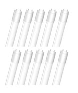 Pack of 10 Feit Electric F32T8 Type A Plug and Play Linear LED Tube Ligh... - $56.33