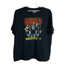 Kiss Mens Unisex Tee Shirt Size 3XL Black Concert Tee Gene Simmons World... - $27.24