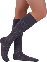 Rejuva Fashionable Compression Socks, Spot Pattern, Calf High, 15-20mmHg... - $24.25
