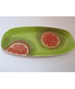 Vietri Sara's Fresh Fruit grapefruit Oval Platter New - $86.35