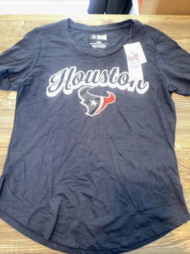 Houston Texans T Shirt Womens Medium NFL Apparel Short Sleeve Cuffed. Nw... - $13.99